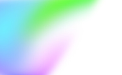Abstract gradient blend of vibrant colors and soft light effects overlay