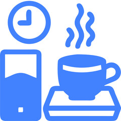 Obraz premium coffee set icon