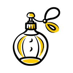 Elegant Perfume Bottle Fragrance Accessory Icon For Web And Graphic Design