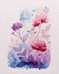 watercolor flowers watercolor painting