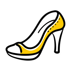 High Heel Shoe Fashion Accessory For Women Icon For Web And Graphic Design