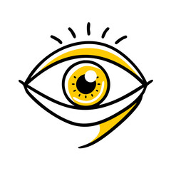 Human Eye Vision Healthcare Treatment Symbol Icon For Web And Graphic Design