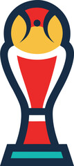 world cup trophy vector illustration transparent background