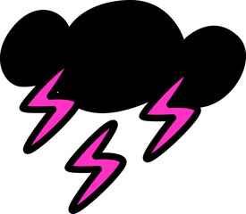 Cloud with Thunderbolt