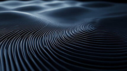 Abstract 3D background with smooth rounded lines, creating depth, flow, and modern digital aesthetics, ideal for creative, futuristic, and visually dynamic designs