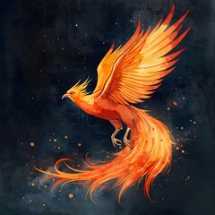 Obraz premium Long-tailed phoenix image 