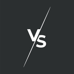 Versus logo. VS letters for sports, fight, competition, battle, match, game. Vector icon.
