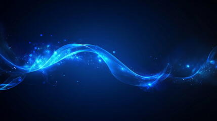 Abstract blue curved background with smooth flowing shapes, ideal for business, technology, and professional design themes.