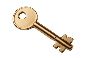 Golden Key: A close-up shot captures a beautifully crafted, shiny gold key, highlighting its intricate design and symbolic representation of access, security, and new beginnings. 