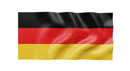 Naklejka premium Germany flag waving official national symbol german banner country europe travel patriotism pride identity transparent background
