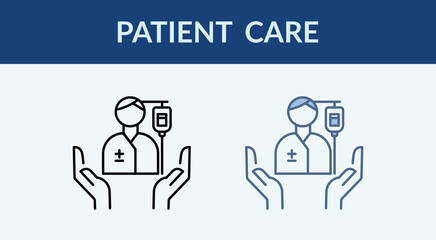 Patient Care Multiple Style Icon Collection