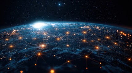 A view of the earth from space