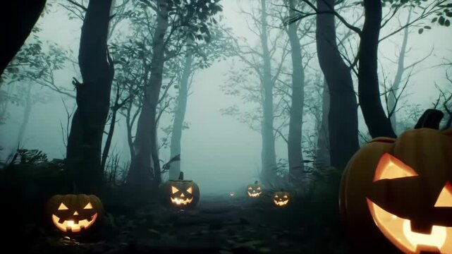 halloween background with pumpkin
