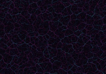 Futuristic abstract background with glowing neon network connections on dark technology backdrop