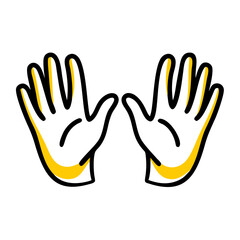 Open Hands Providing Coaching Care And Trust Icon For Web And Graphic Design