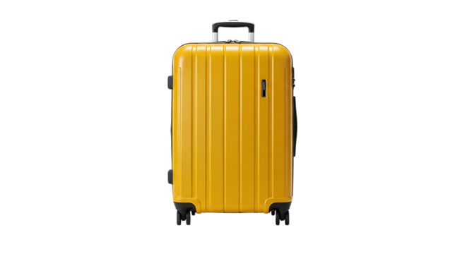 Travel suitcase isolated on white background