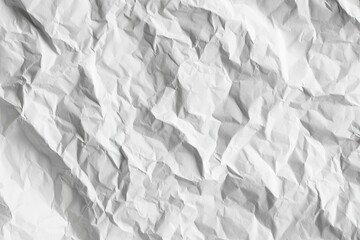 Fototapeta premium Close-up of a textured, grayscale crumpled paper surface, creating a wrinkled and abstract design