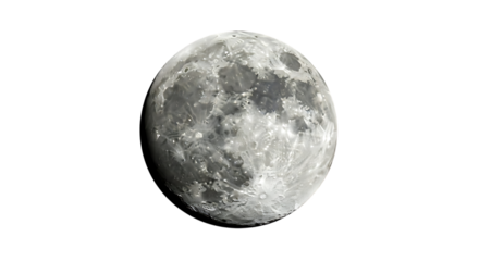 Lua cheia brilhante no céu noturno com crateras na superfície lunar e escura