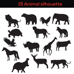 animal silhouette, wildlife silhouette, bird silhouette, cat silhouette