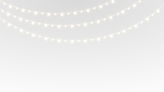 Fairy festive glow glowing happy holiday horizontal isolated lamp.
