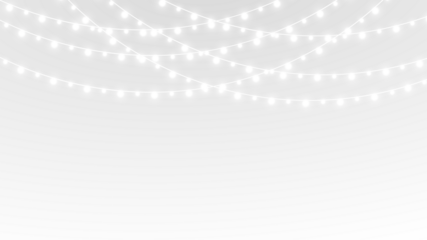 Christmas garland light festive ribbon stage.
