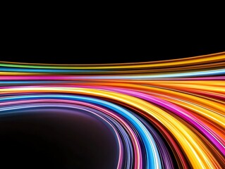 Chromatic Velocity: A 3D Light Symphony