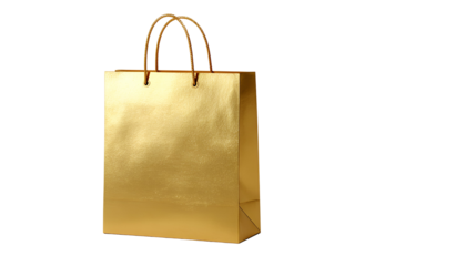 brown paper shopping bag mockup 3d render icon in cartoon plastic style minimal isolated on transparent white background
