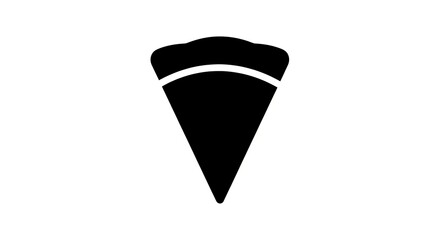 Pizza slice isolated icon design