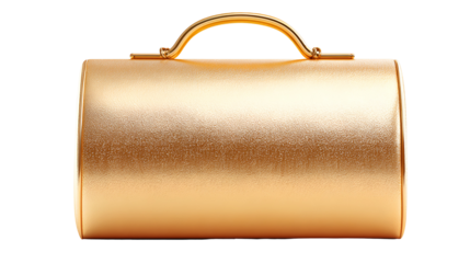 brown paper shopping bag mockup 3d render icon in cartoon plastic style minimal isolated on transparent white background