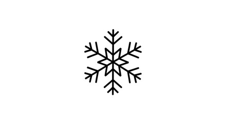 Snowflake illustration isolated white background