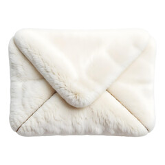 Plush envelope, isolated on transparent background