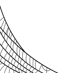 Fototapeta premium Spider Web Corner Element
