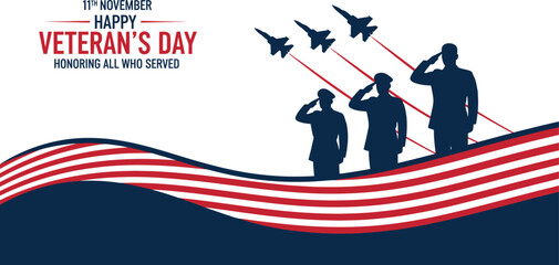 Happy veterans day honoring all who served military soldiers