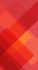 Abstract Red and Orange Geometric Layers