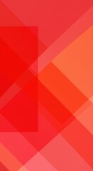 Obraz premium Abstract Red and Orange Geometric Layers