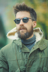 Hippie -style man portrait