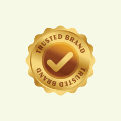 certified most trusted brand golden badge