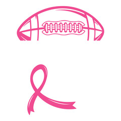 Pink Football and Ribbon Unite Sports and Breast Cancer Awareness in Powerful Symbol of Strength and Support