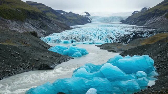 perito moreno glacier argentina footage