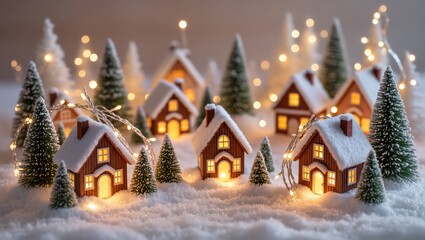 Miniature Christmas village