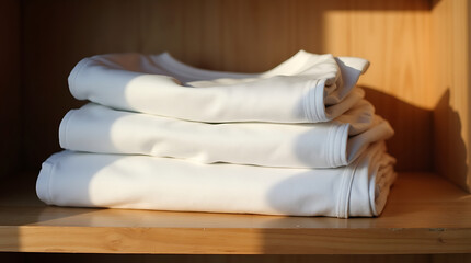Soft Focus Stacked White Shirts
