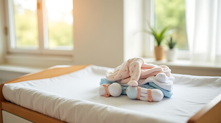 Baby Clothes on Changing Table