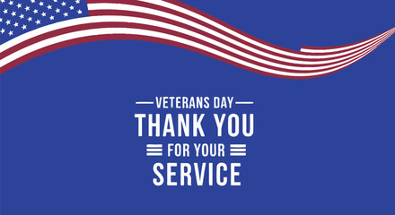 Veterans day thank you for your service patriotic background