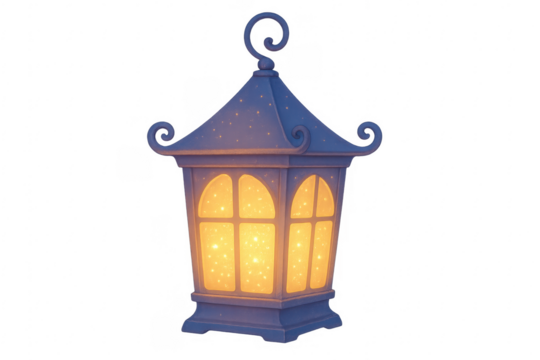 Enchanted glowing lantern lighting magic fantasy concept