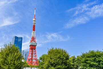 東京の芝公園からの風景