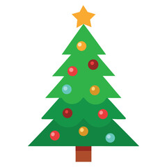 christmas tree vector art design