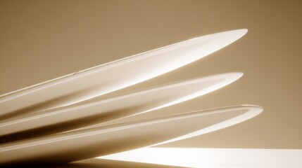 A stylish knife set featuring sleek culinary tools with modern design,