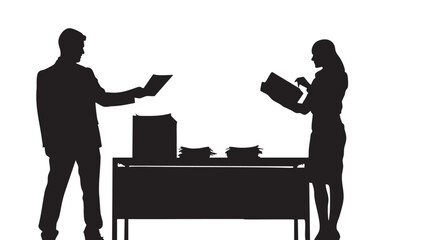 Isolated Black and White Silhouette Graphic of a Leg or Limb