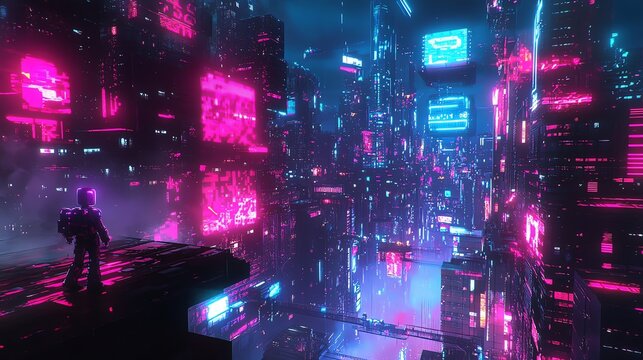 A stunning 8-bit pixel art city skyline glowing in sunset colors, showcasing nostalgia for retro video games with intricate details. - Powered by Adobe