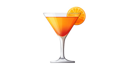 Refreshing Cocktail in a Glass, Beverage Concept, Vibrant Colors, Modern Style, Enticing Presentation